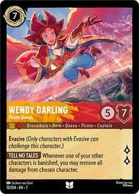 Wendy Darling - Pirate Queen - Archazia's Island - Disney Lorcana card