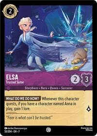 Elsa - Trusted Sister - Archazia's Island - Disney Lorcana card