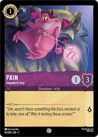 Pain - Impudent Imp - Archazia's Island - Disney Lorcana card