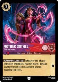 Mother Gothel - Vain Sorceress - Archazia's Island - Disney Lorcana card