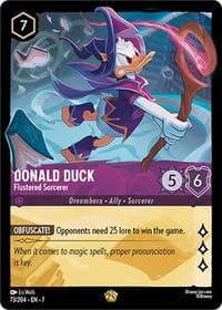 Donald Duck - Flustered Sorcerer - Archazia's Island - Disney Lorcana card