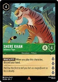 Shere Khan - Infamous Tiger - Archazia's Island - Disney Lorcana card