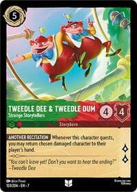 Tweedledee & Tweedledum - Strange Storytellers - Archazia's Island - Disney Lorcana card