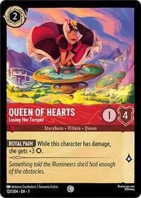 Queen of Hearts - Losing Her Temper - Archazia's Island - Disney Lorcana card
