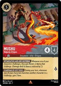 Mushu - Majestic Dragon - Archazia's Island - Disney Lorcana card