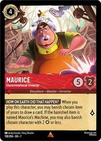 Maurice - Unconventional Inventor - Archazia's Island - Disney Lorcana card
