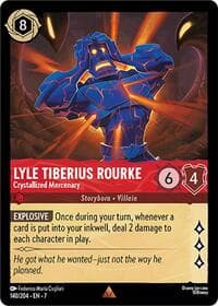 Lyle Tiberius Rourke - Crystallized Mercenary - Archazia's Island - Disney Lorcana card