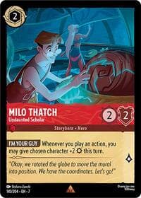 Milo Thatch - Undaunted Scholar - Archazia's Island - Disney Lorcana card