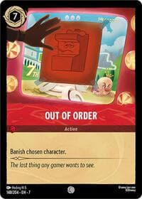 Out of Order - Archazia's Island - Disney Lorcana card