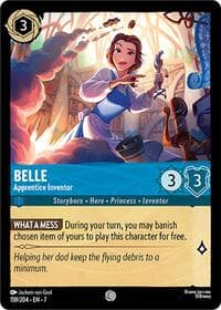 Belle - Apprentice Inventor - Archazia's Island - Disney Lorcana card