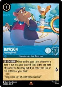 Dawson - Puzzling Sleuth - Archazia's Island - Disney Lorcana card