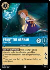Penny the Orphan - Clever Child - Archazia's Island - Disney Lorcana card