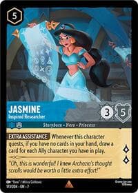 Jasmine - Inspired Researcher - Archazia's Island - Disney Lorcana card