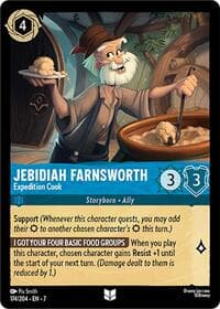 Jebidiah Farnsworth - Expedition Cook - Archazia's Island - Disney Lorcana card