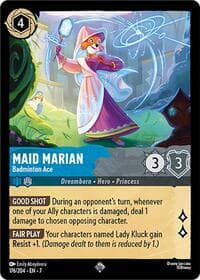 Maid Marian - Badminton Ace - Archazia's Island - Disney Lorcana card