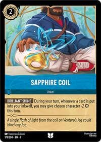 Sapphire Coil - Archazia's Island - Disney Lorcana card