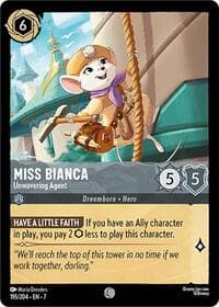 Miss Bianca - Unwavering Agent - Archazia's Island - Disney Lorcana card