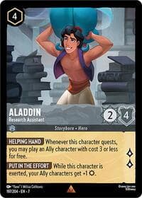 Aladdin - Research Assistant - Archazia's Island - Disney Lorcana card