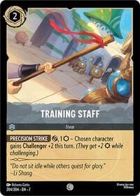 Training Staff - Archazia's Island - Disney Lorcana card