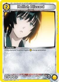 Hellish Blizzard (021) - UE06ST: One Punch Man Starter Deck - Union Arena card
