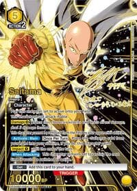 Saitama (018) (SR***) - UE06BT: One Punch Man - Union Arena card