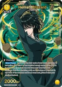 Hellish Blizzard (020) (U*) - UE06BT: One Punch Man - Union Arena card