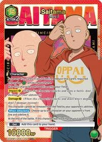 Saitama (062) (SR*) - UE06BT: One Punch Man - Union Arena card