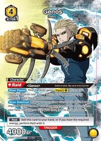 Genos (102) (SR*) - UE06ST: One Punch Man Starter Deck - Union Arena card