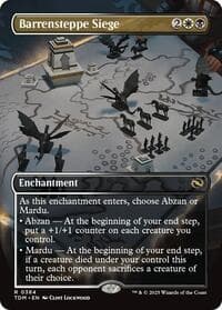 Barrensteppe Siege (Borderless) - Tarkir: Dragonstorm - Magic: The Gathering card