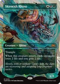 Skirmish Rhino (Showcase) (Halo Foil) - Tarkir: Dragonstorm - Magic: The Gathering card