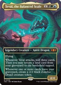 Teval, the Balanced Scale (Borderless) - Commander: Tarkir: Dragonstorm - Magic: The Gathering card