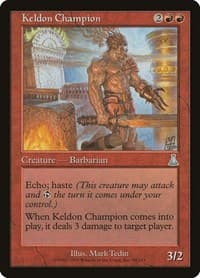 Keldon Champion - Urza's Destiny - Magic: The Gathering card