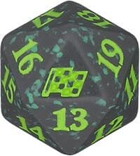 Magic: The Gathering Aetherdrift Spindown Die (Green) - Wizards of the Coast Dice - Life Counters card
