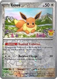 Eevee - 074/131 (Pokemon Day 2025) (Reverse Cosmos Holo) - Miscellaneous Cards & Products - Pokemon card