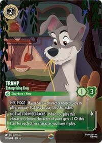 Tramp - Enterprising Dog (Enchanted) - Archazia's Island - Disney Lorcana card
