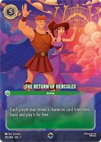 The Return of Hercules (Enchanted) - Archazia's Island - Disney Lorcana card