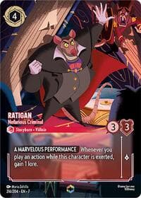Ratigan - Nefarious Criminal (Enchanted) - Archazia's Island - Disney Lorcana card