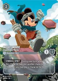 Mickey Mouse - Inspirational Warrior (Enchanted) - Archazia's Island - Disney Lorcana card