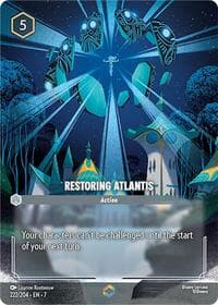 Restoring Atlantis (Enchanted) - Archazia's Island - Disney Lorcana card