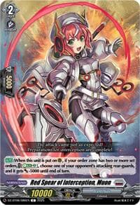 Red Spear of Interception, Muon - DZ-BT06: Generation Dragenesis - Cardfight Vanguard card