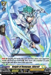Knight of Rampage, Adarolf - DZ-BT06: Generation Dragenesis - Cardfight Vanguard card
