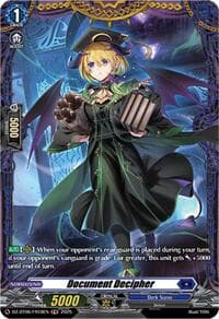 Document Decipher (FR) - DZ-BT06: Generation Dragenesis - Cardfight Vanguard card