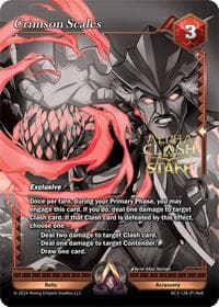 Crimson Scales (Staff Promo) - Unrivaled - Alpha Clash card