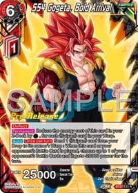 SS4 Gogeta, Bold Arrival - History of Z Pre-Release Cards - Dragon Ball Super: Masters card
