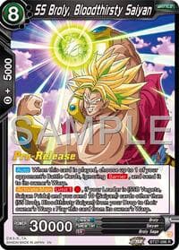 SS Broly, Bloodthirsty Saiyan - History of Z Pre-Release Cards - Dragon Ball Super: Masters card