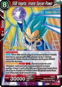 SSB Vegeta, Innate Saiyan Power - History of Z Pre-Release Cards - Dragon Ball Super: Masters card