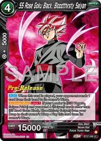 SS Rose Goku Black, Bloodthisty Saiyan - History of Z Pre-Release Cards - Dragon Ball Super: Masters card