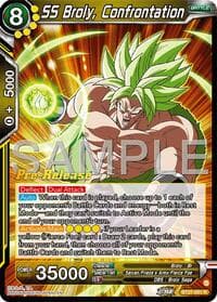 SS Broly, Confrontation - History of Z Pre-Release Cards - Dragon Ball Super: Masters card