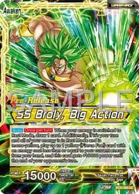 Broly // SS Broly, Big Action - History of Z Pre-Release Cards - Dragon Ball Super: Masters card