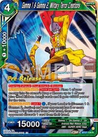Gamna 1 & Gamma 2, Military Terror Creations - History of Z Pre-Release Cards - Dragon Ball Super: Masters card